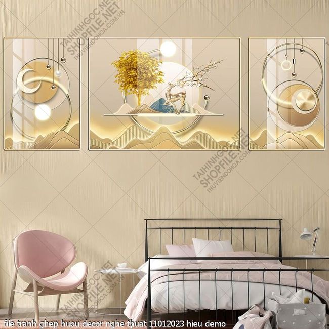 file tranh ghep huou decor nghe thuat 11012023 hieu